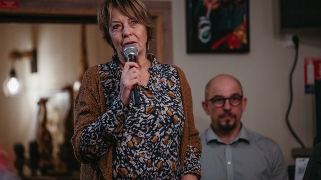 Rencontre à la Brasserie La Lorraine Image de Rencontre à la Brasserie La Lorraine