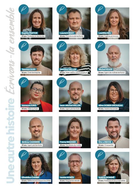 Tract Présentation des colistiers Image de Tract Présentation des colistiers