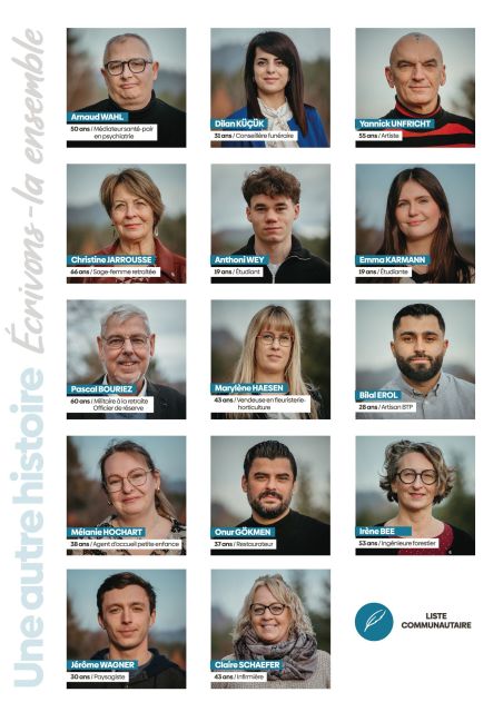 Tract Présentation des colistiers Image de Tract Présentation des colistiers